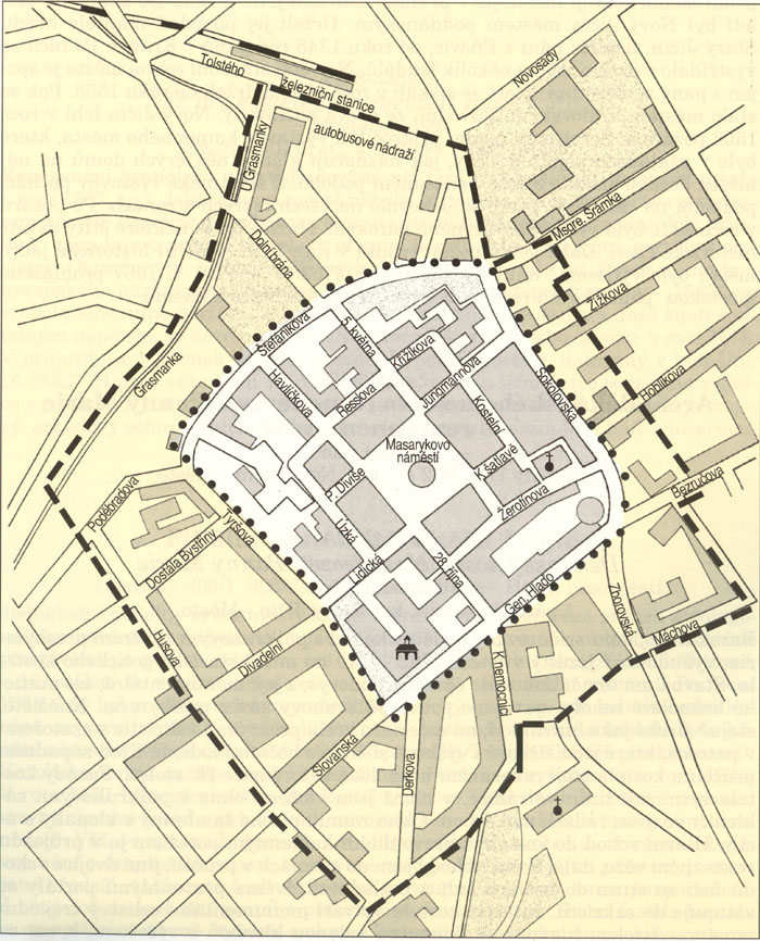 mapka MPR střed města
