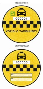 Nálepka taxi