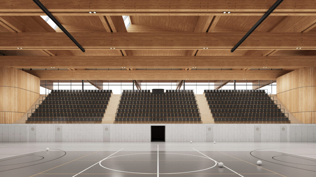 tribuna v nové hale