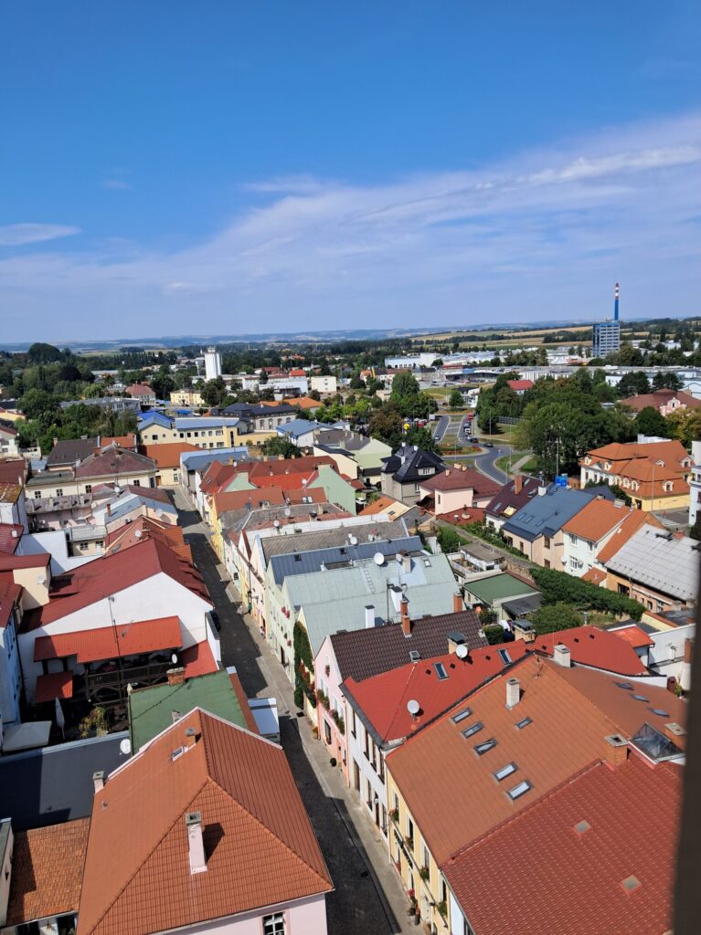 pohled z kostelní věže