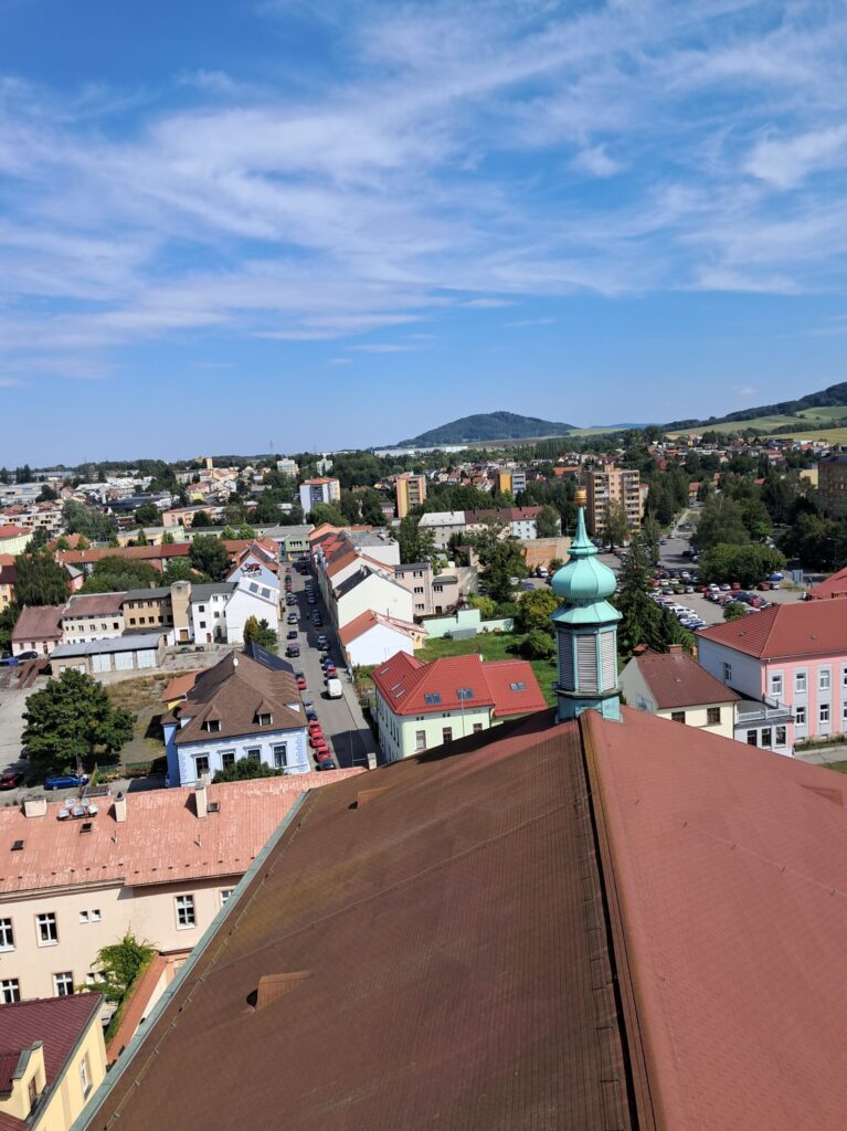 pohled z kostelní věže