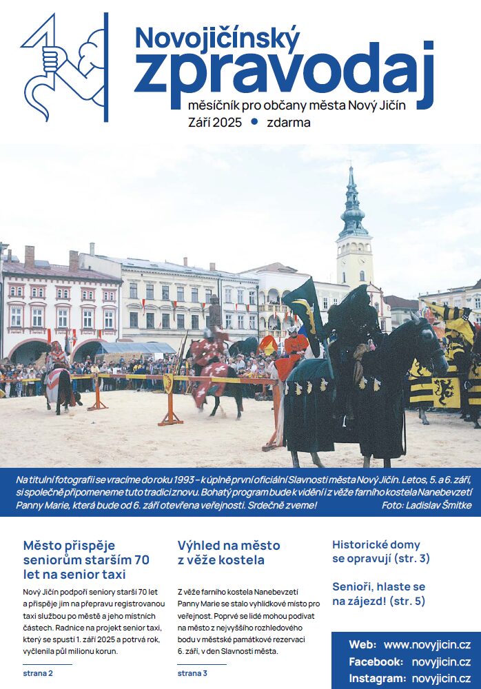 Titulní stránka Novojičínského zpravodaje září 2025