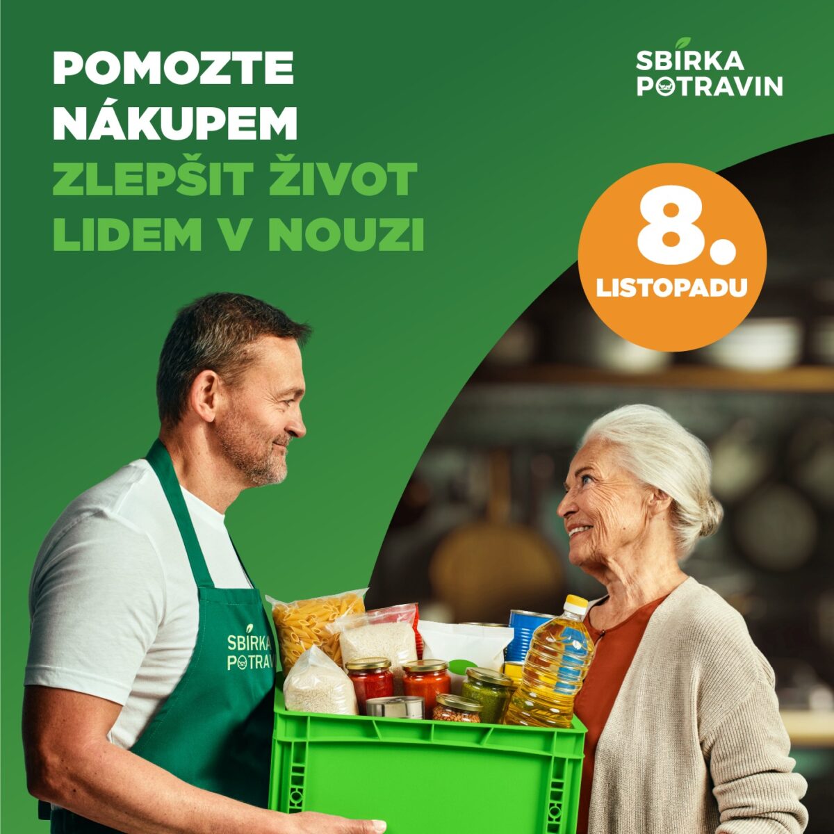 Leták k potravinové sbírce