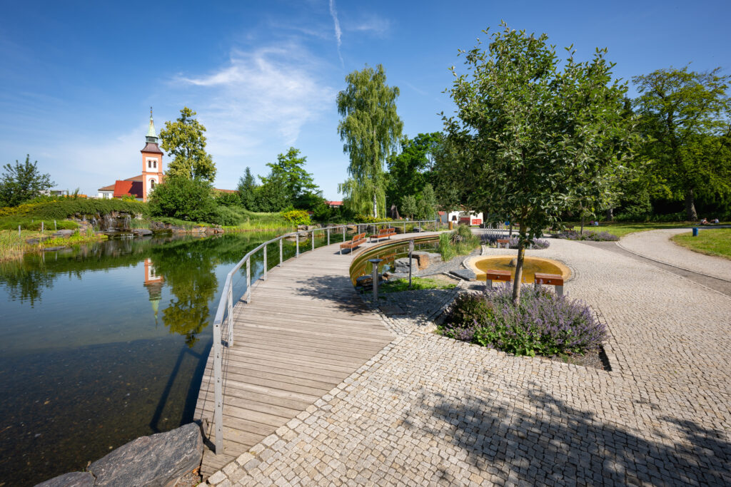 Areál bývalého letního kina po revitalizaci