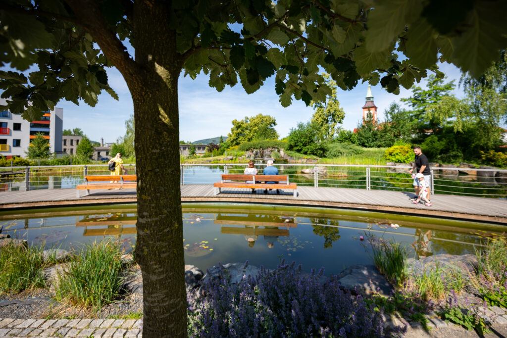 Areál bývalého letního kina po revitalizaci