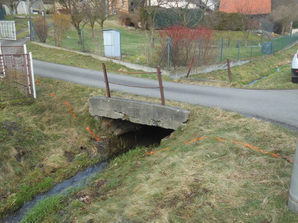 Propustek ve Straníku před rekonstrukcí