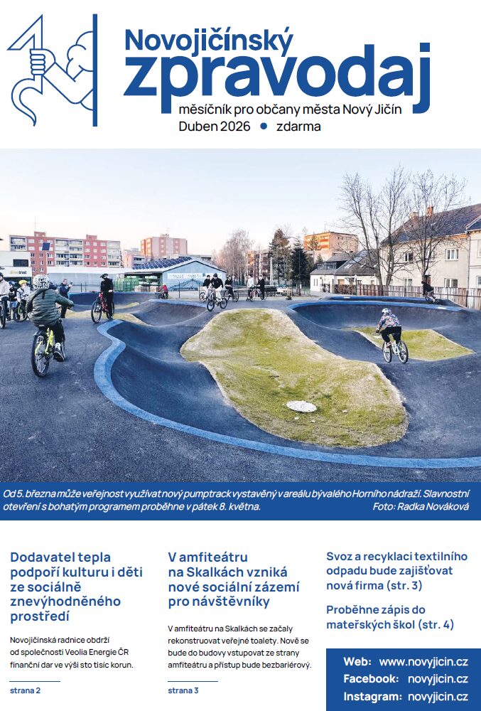 Titulní strana Novojičínského zpravodaje duben 2026