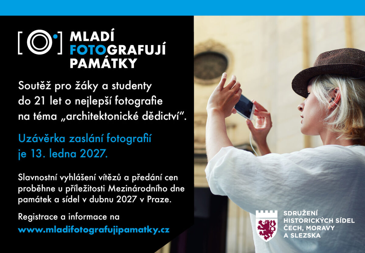 leták Mladí fotografují památky