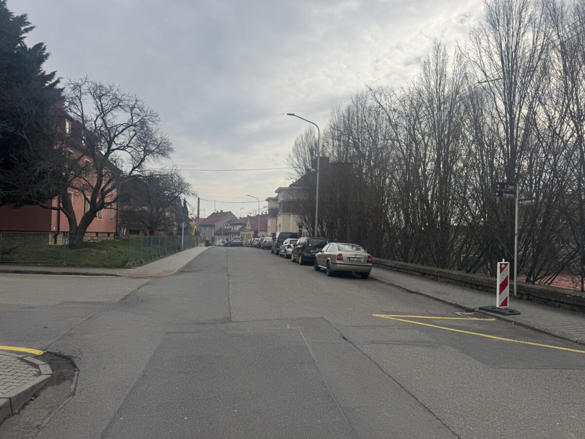 část ulice gregorova