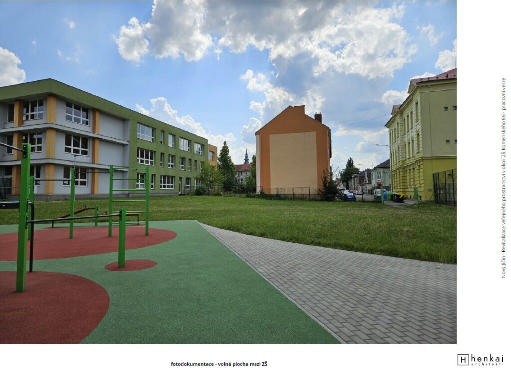Prostor za ZŠ Komenského nyní 