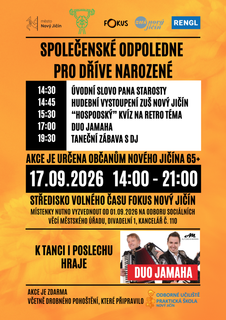 Plakát - Společenské odpoledne